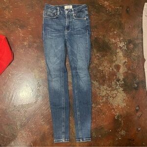 We The Free Blue Skinny Jeans